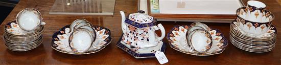 A Royal Albert Imari tea set and tea wares